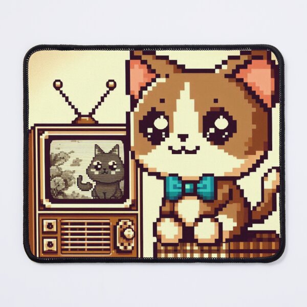 Item preview, retro cat tv designed and sold by EternalFall.