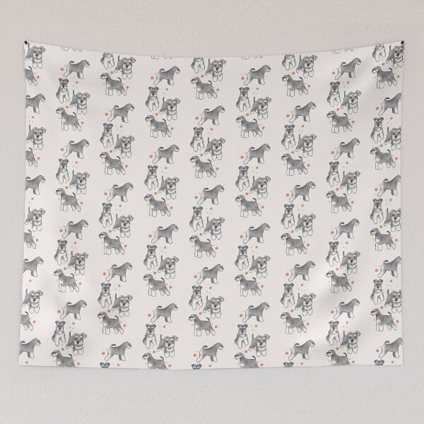 Item preview, miniature schnauzer dogs designed and sold by Artofmayara.