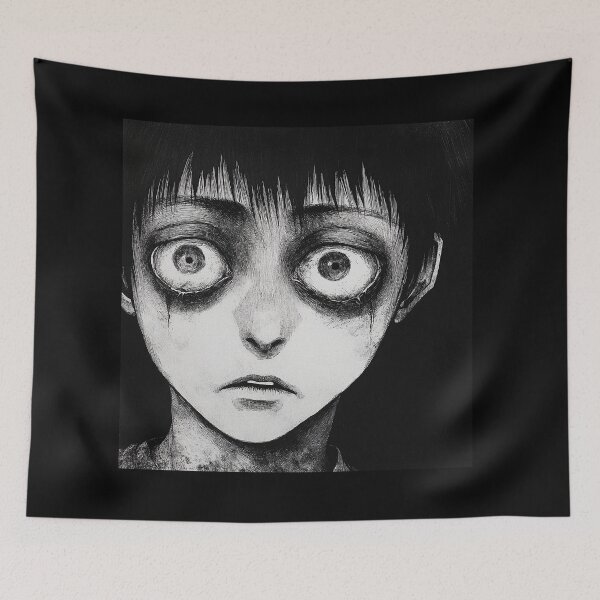Item preview, sorrows echo – black and white melancholic manga anime boy designed and sold by ForsakenFrames.