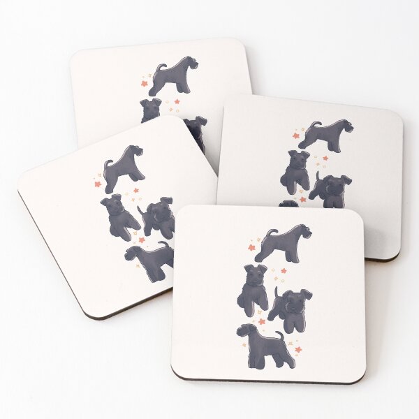 Item preview, Black miniature schnauzer dogs designed and sold by Artofmayara.