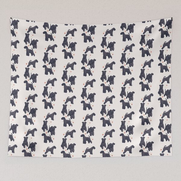 Item preview, Black miniature schnauzer dogs designed and sold by Artofmayara.