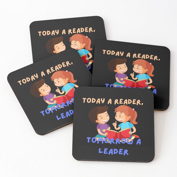 Item preview, Today a reader, tomorrow a leader - "back to school" theme quote for kids designed and sold by Demna-S.