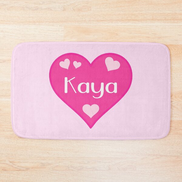 Item preview, Kaya Name Pink Heart  designed and sold by Jeallan Designs.