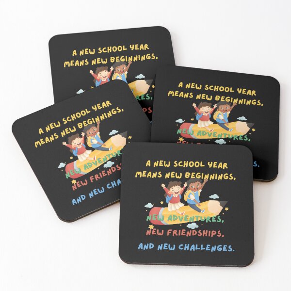 Item preview, A new school year means new beginnings, new adventure, and new challenges - "back to school" theme motivation quote for kids designed and sold by Demna-S.