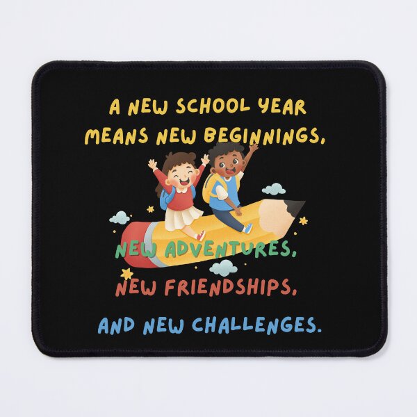 Item preview, A new school year means new beginnings, new adventure, and new challenges - "back to school" theme motivation quote for kids designed and sold by Demna-S.