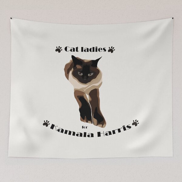 Item preview, Cat ladies for Kamala Harris designed and sold by alexiia54.