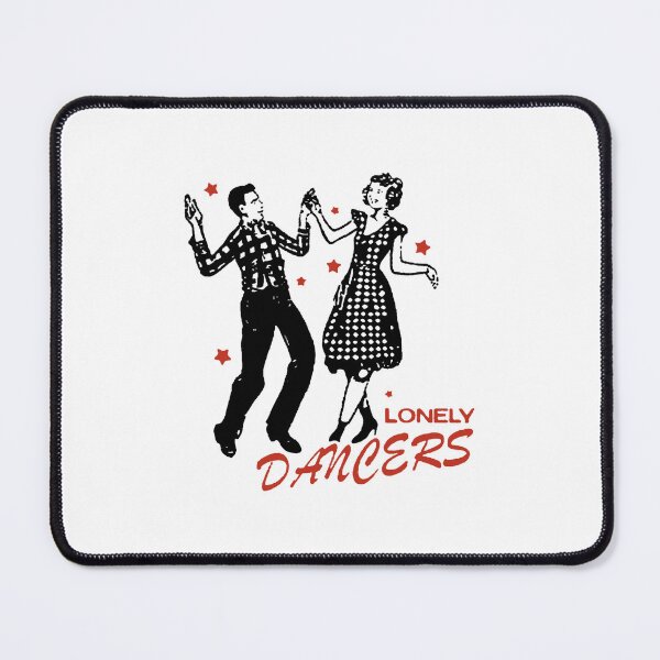 Item preview, Lonely Dancers Vintage Illustration Black and White Red Stars designed and sold by aestheticqueen.