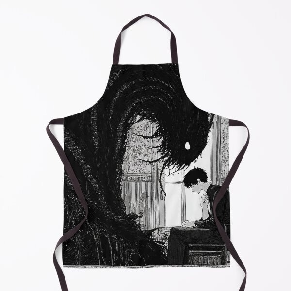 Item preview, Veil of the Inner Void – black and white melancholic horror manga anime boy designed and sold by ForsakenFrames.