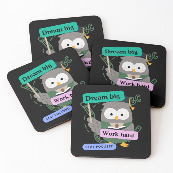 Item preview, Dream big, work hard, stay focused - "back to school" theme motivation quote for kids designed and sold by Demna-S.