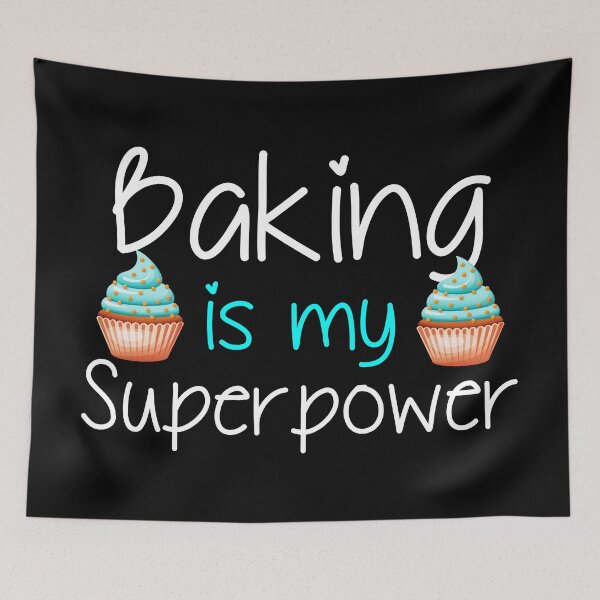 Item preview, Baking Cupcakes Superpower Baker  designed and sold by Turie.
