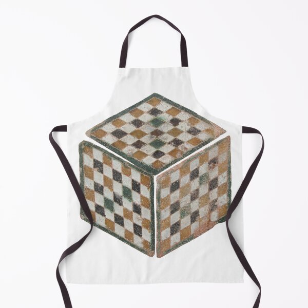 Item preview, Vintage Spanish Cube with Checkerboard Pattern on White designed and sold by AnimaliaStar.