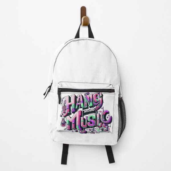 Item preview, Rumhänger Music Logo Retro purple neon pink designed and sold by Salimgor Hangaround Music.