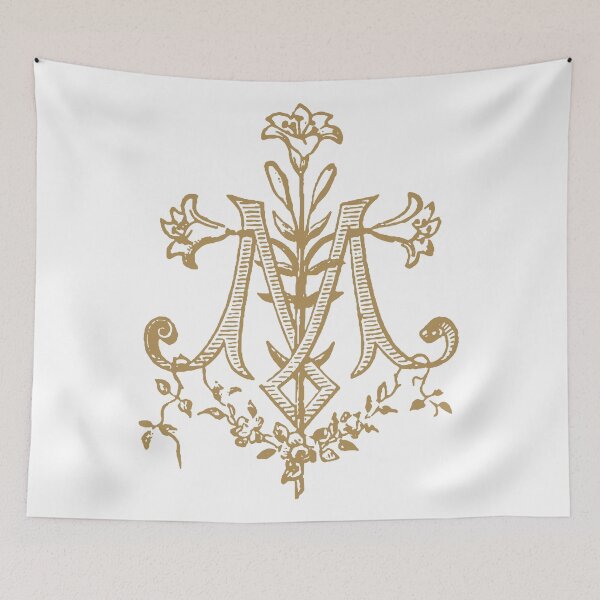 Item preview, Vintage Virgin Mary Monogram Auspice Maria designed and sold by Beltschazar.