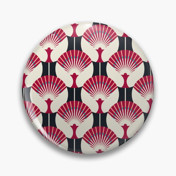Item preview, Art Deco Fan, Red and black version designed and sold by Alex  Blud.