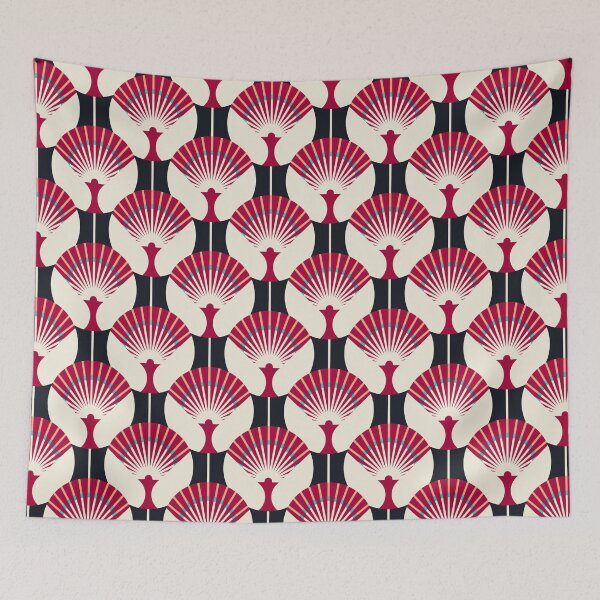 Item preview, Art Deco Fan, Red and black version designed and sold by Alex  Blud.