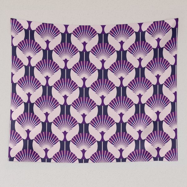 Item preview, Art Deco Fan, Black and purple version designed and sold by Alex  Blud.