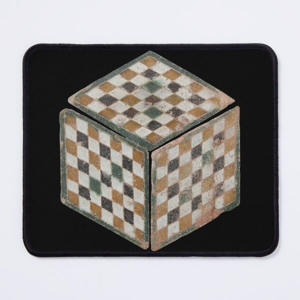 Item preview, Vintage Spanish Cube with Checkerboard Pattern on Black designed and sold by AnimaliaStar.