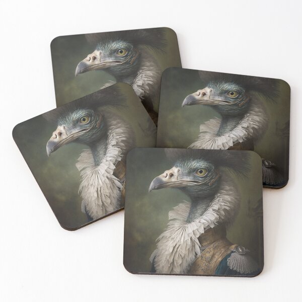 Item preview, Aristocratic Emu Painting, Funny Animal Portrait designed and sold by CheekyAnimalz.