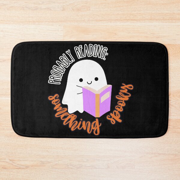 Item preview, Probably Reading Something Spooky Reading Ghost designed and sold by slicksquid.