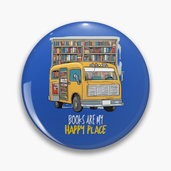 Item preview, Books are my happy place bookmobile designed and sold by sydney-syder.