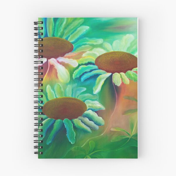 Item preview, Green and white daisy flowers designed and sold by Claire Harrison Art.