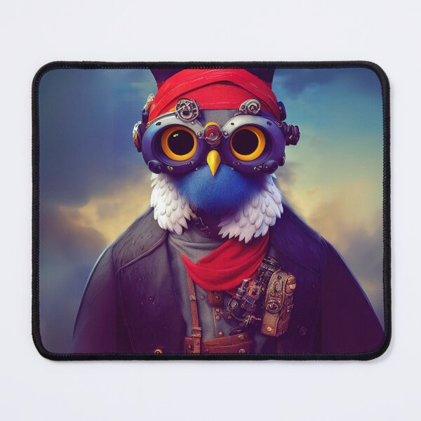 Item preview, The Watchful Cyberpunk Eagle Pirate of the Skies designed and sold by Sillytoe.