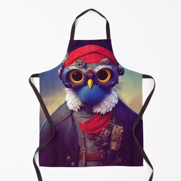 Item preview, The Watchful Cyberpunk Eagle Pirate of the Skies designed and sold by Sillytoe.