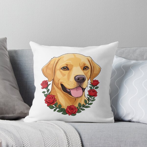Item preview, Labrador with Red Roses designed and sold by MaateoDesign.