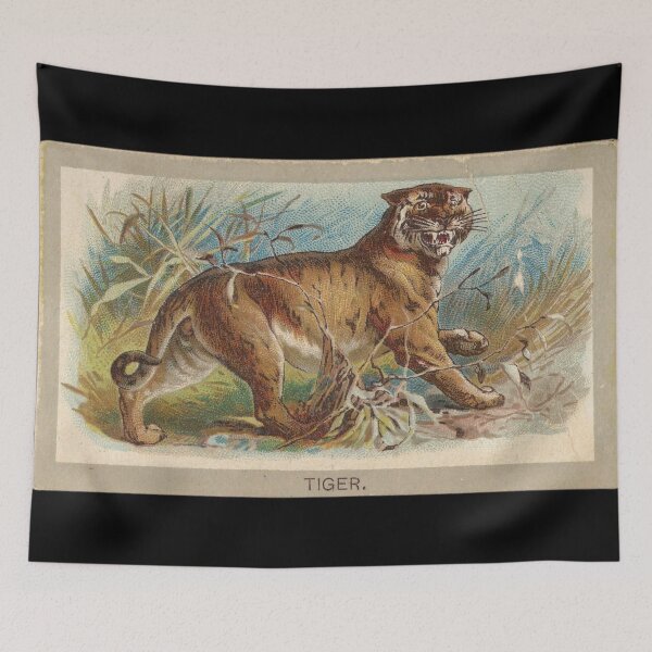 Item preview, Vintage Tiger by Abdul Cigarettes, American 1881 designed and sold by AnimaliaStar.