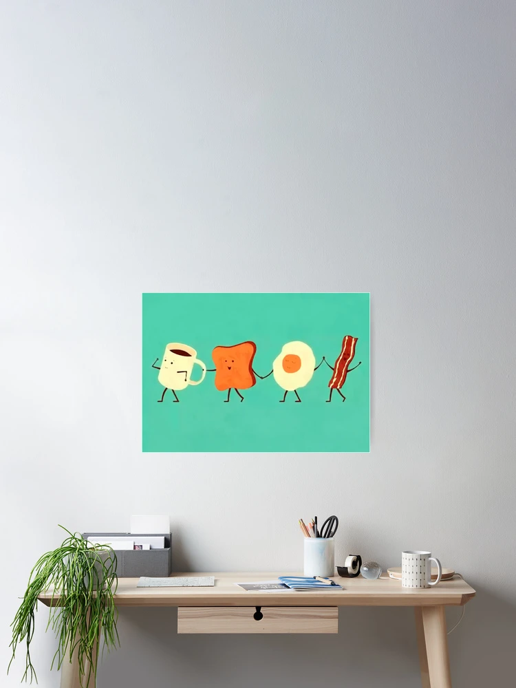 Thumbnail 2 of 3, Poster, Breakfast II designed and sold by ROPATROKOLA.