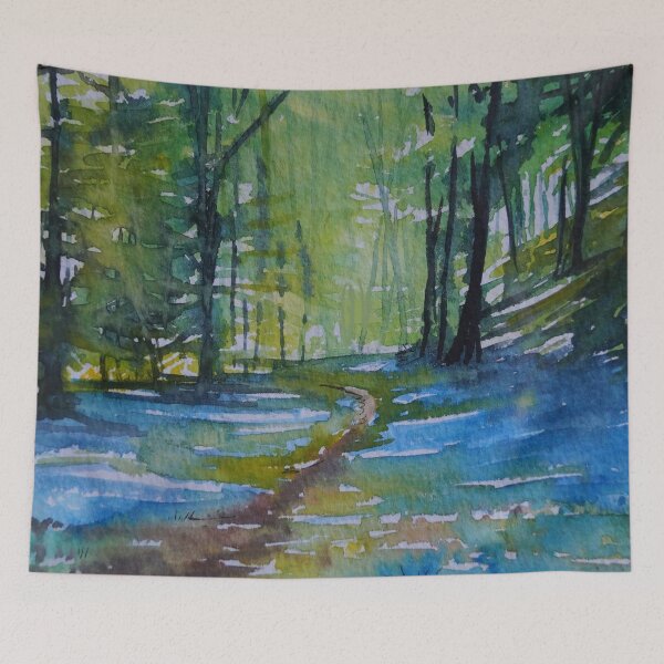 Item preview, The Bluebell Wood, Watercolour Art designed and sold by LouiseSchofield.