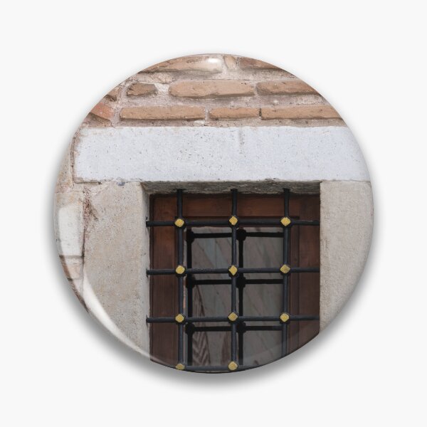 Item preview, Antique Church Window on Brick and Marble Wall designed and sold by Georgia Mizuleva.
