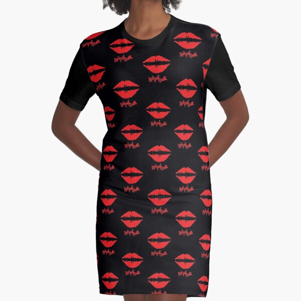 t shirt dress with lips