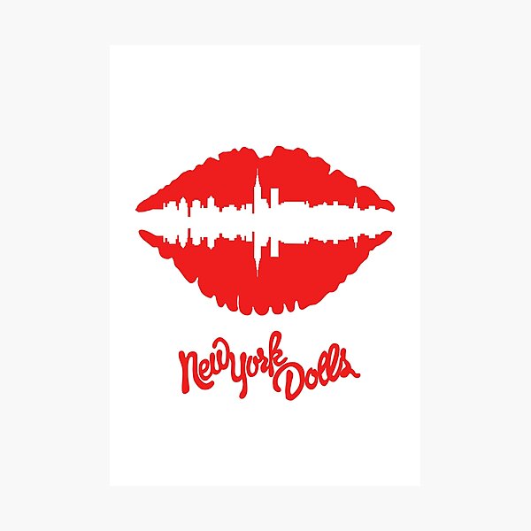 New York Dolls Lips (red) Photographic Print
