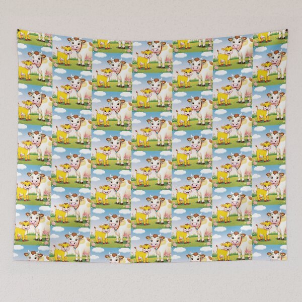 Item preview, Mother cow, mother earth designed and sold by radhikakgarg14.