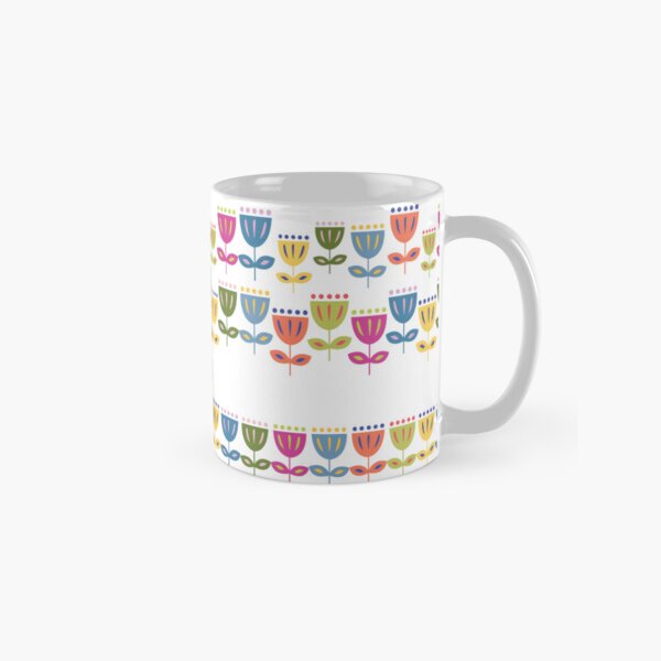 Vista previa del artículo con la obra «Flores alegres y folclóricas», diseñado y vendido por CattDesigns.
