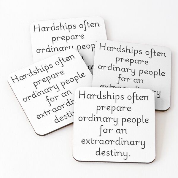 Item preview, Inspirational Quote: Overcoming Hardships designed and sold by El-kaeed.