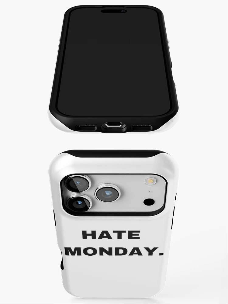 Thumbnail 3 of 4, iPhone Case, Hate Monday: Relatable Workweek Humor designed and sold by RabbitDesign777.