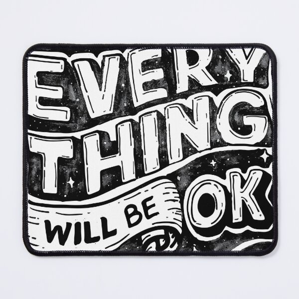 Item preview, Everything will be ok, Cretive Typography designed and sold by Design Etstore.