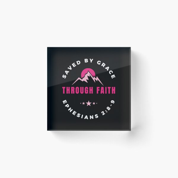 Item preview, Retro Saved By Grace Through Faith Bible Verse, Men's Retro Bible Verse ,Women's Christian Gospel Quotes, Inspirational Christian Woman Design designed and sold by mattlee20.