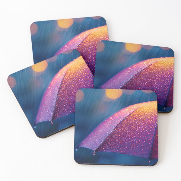 Item preview, Rainy Day with Umbrella Bokeh designed and sold by KootenayDesigns.