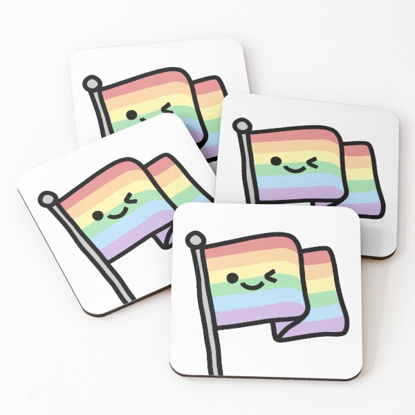 Item preview, Cute Happy Flag - Queer designed and sold by Ell Marchegiani.