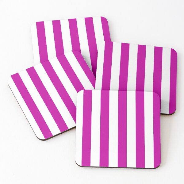 Item preview, Magenta and white Vertical stripes designed and sold by IftinDesigns.