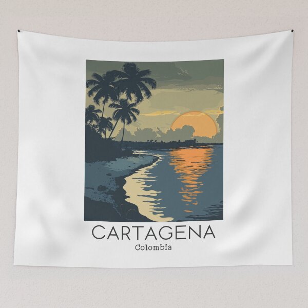 Item preview, A Vintage Travel Illustration of Cartagena - Colombia  designed and sold by GoodOldVintage.