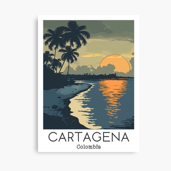 Item preview, A Vintage Travel Illustration of Cartagena - Colombia  designed and sold by GoodOldVintage.