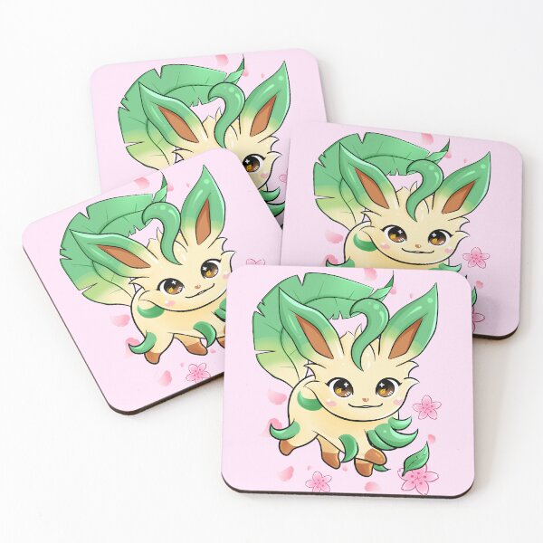 Item preview, cat leaf nature flower plant poke monster cute pink green sakura designed and sold by mtdessin.