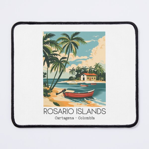 Item preview, A Vintage Travel Illustration of Rosario Islands - Cartagena - Colombia designed and sold by GoodOldVintage.