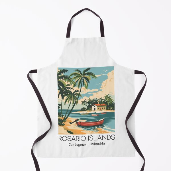 Item preview, A Vintage Travel Illustration of Rosario Islands - Cartagena - Colombia  designed and sold by GoodOldVintage.
