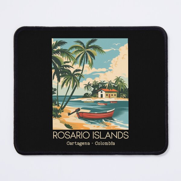 Item preview, A Vintage Travel Illustration of Rosario Islands - Cartagena - Colombia designed and sold by GoodOldVintage.