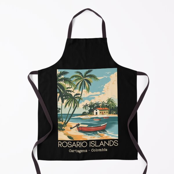 Item preview, A Vintage Travel Illustration of Rosario Islands - Cartagena - Colombia  designed and sold by GoodOldVintage.